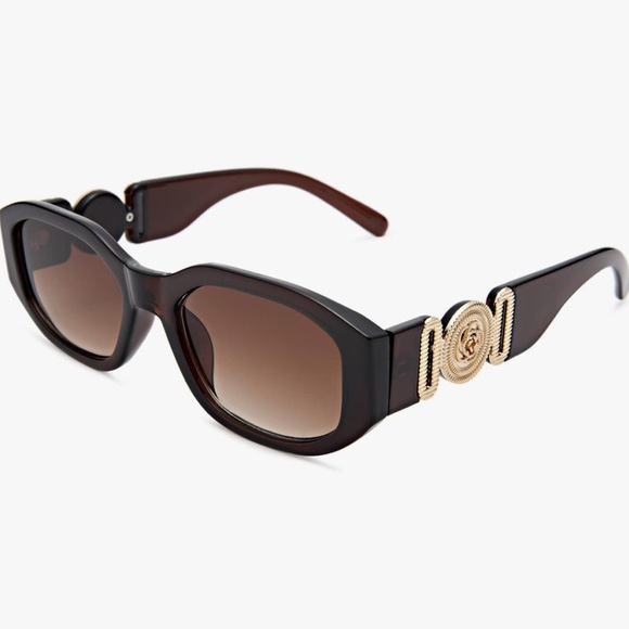 Designer inspired brown on brown classy and gorgeous sunglasses - Picture 1 of 5